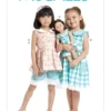 McCall's Sewing Pattern Children's/Girls' Peter Pan Collar Button-Front Top and Dress, Shorts, and Doll Dress (PDF)