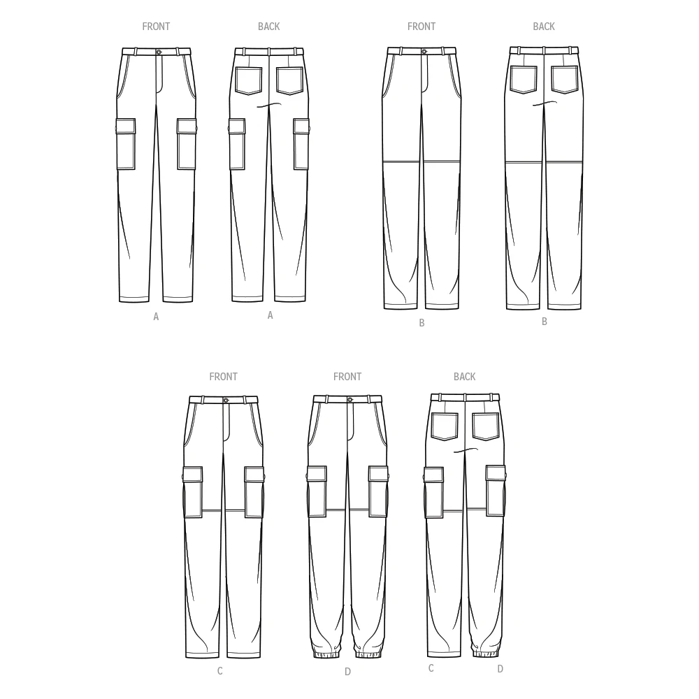 Simplicity Sewing Pattern Men's Cargo Pants 9 Simplicity Sewing Pattern Men's Cargo Pants