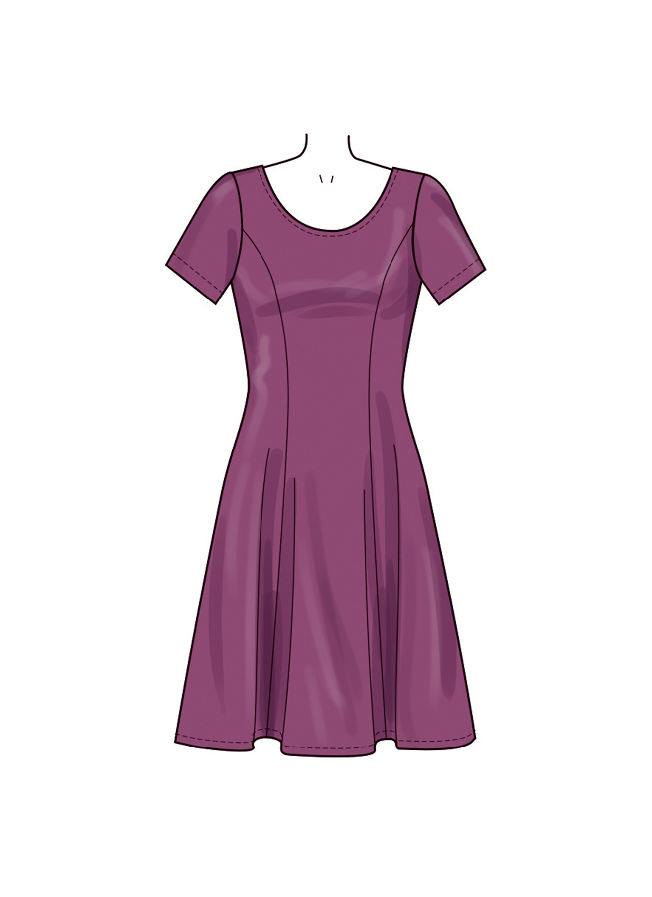 New Look Sewing Pattern Misses' Knit Dresses 3 New Look Sewing Pattern Misses' Knit Dresses