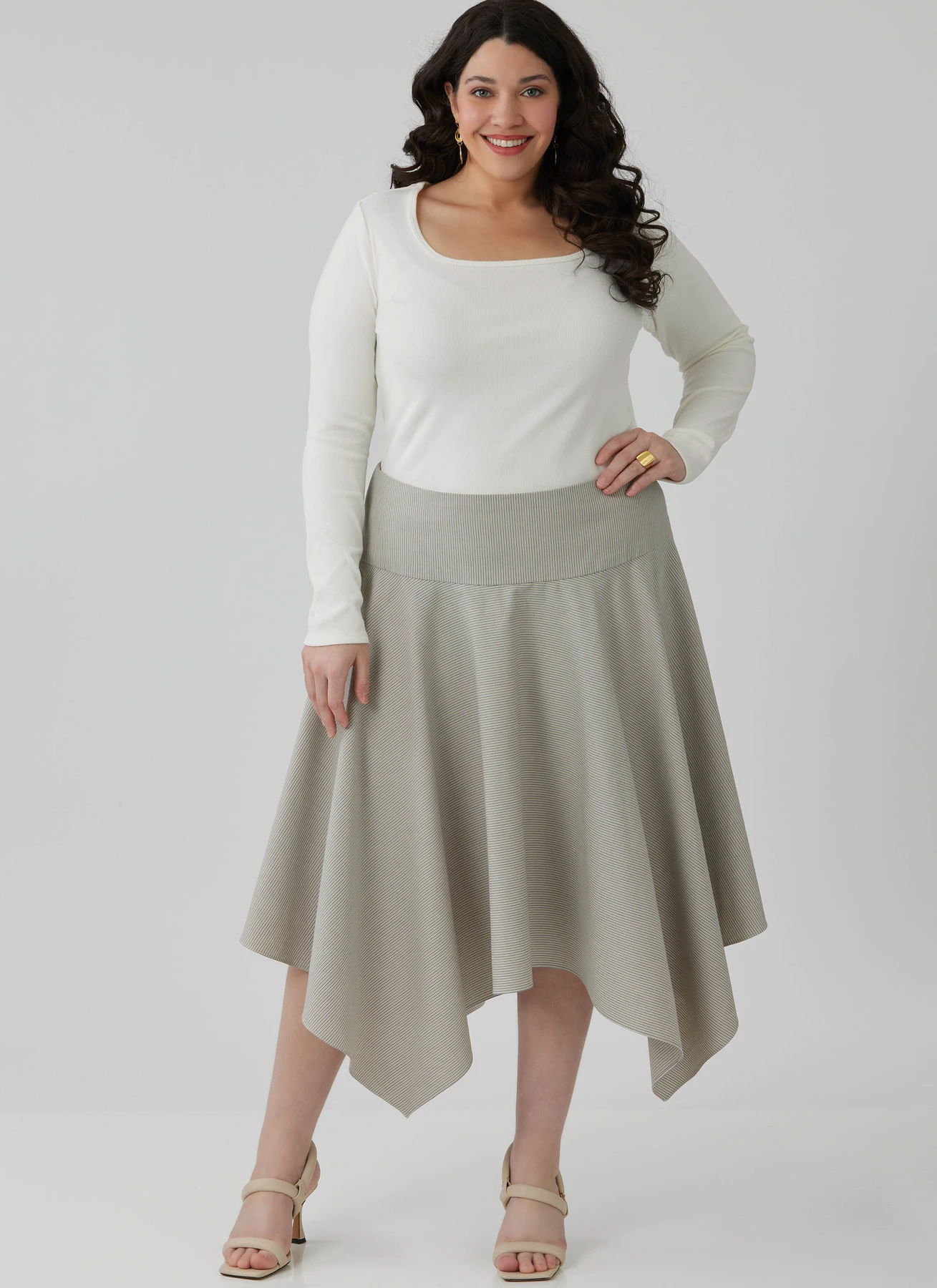 McCall's Sewing Pattern Misses' and Women's Handkerchief Hem Skirt and Tie Belt 2 McCall's Sewing Pattern Misses' and Women's Handkerchief Hem Skirt and Tie Belt