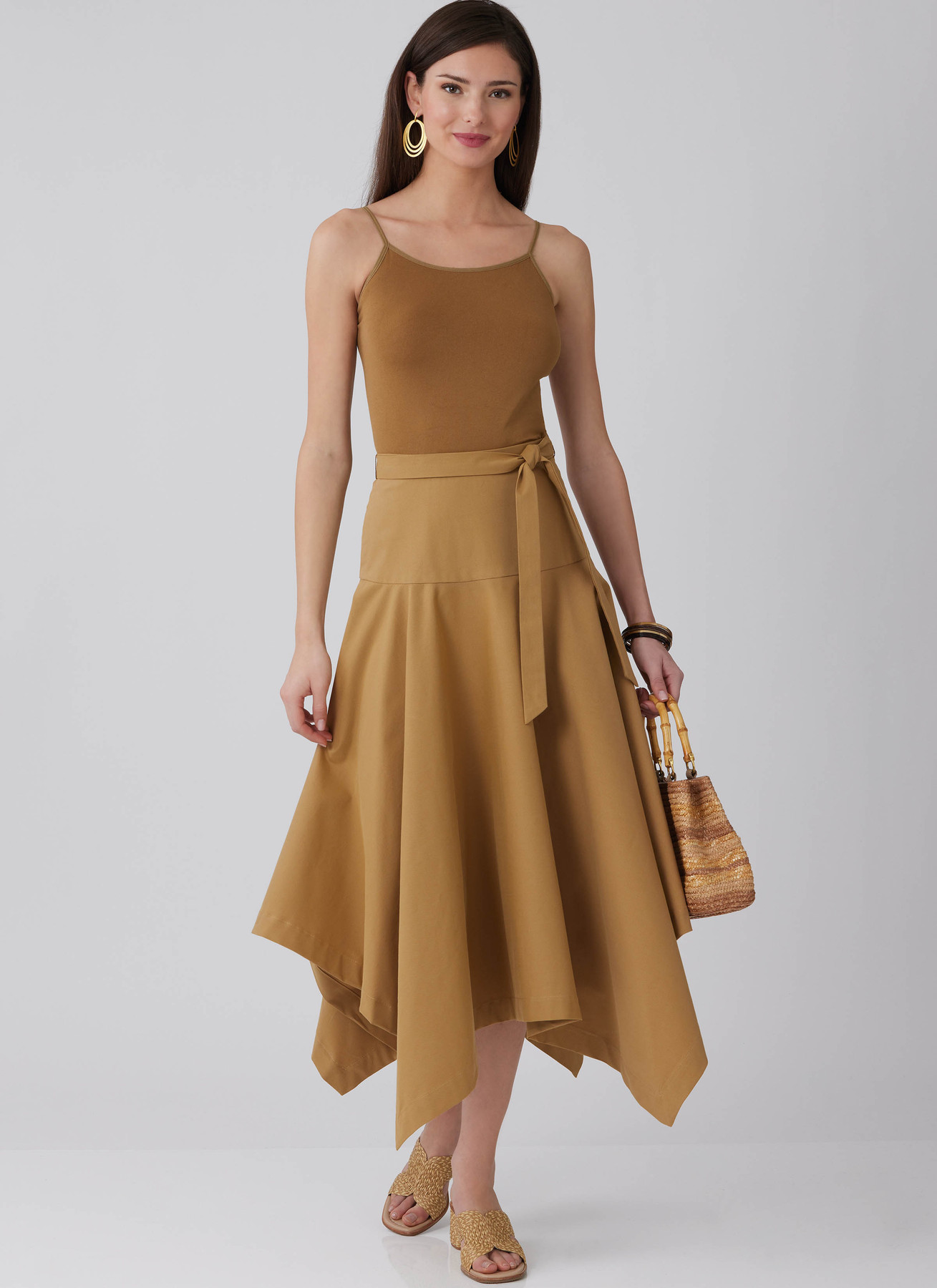 McCall's Sewing Pattern Misses' and Women's Handkerchief Hem Skirt and Tie Belt 3 McCall's Sewing Pattern Misses' and Women's Handkerchief Hem Skirt and Tie Belt