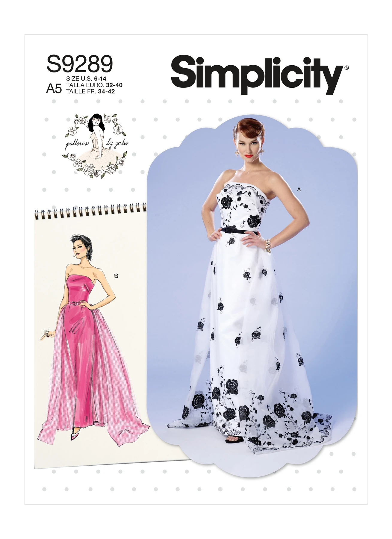 Simplicity Sewing Pattern Misses' Strapless Dress, Detachable Train & Belt 1 Simplicity Sewing Pattern Misses' Strapless Dress, Detachable Train & Belt