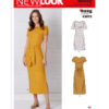 New Look Sewing Pattern Misses' Knit Dress with Sleeve & Length Variations 8 New Look Sewing Pattern Misses' Knit Dress with Sleeve & Length Variations