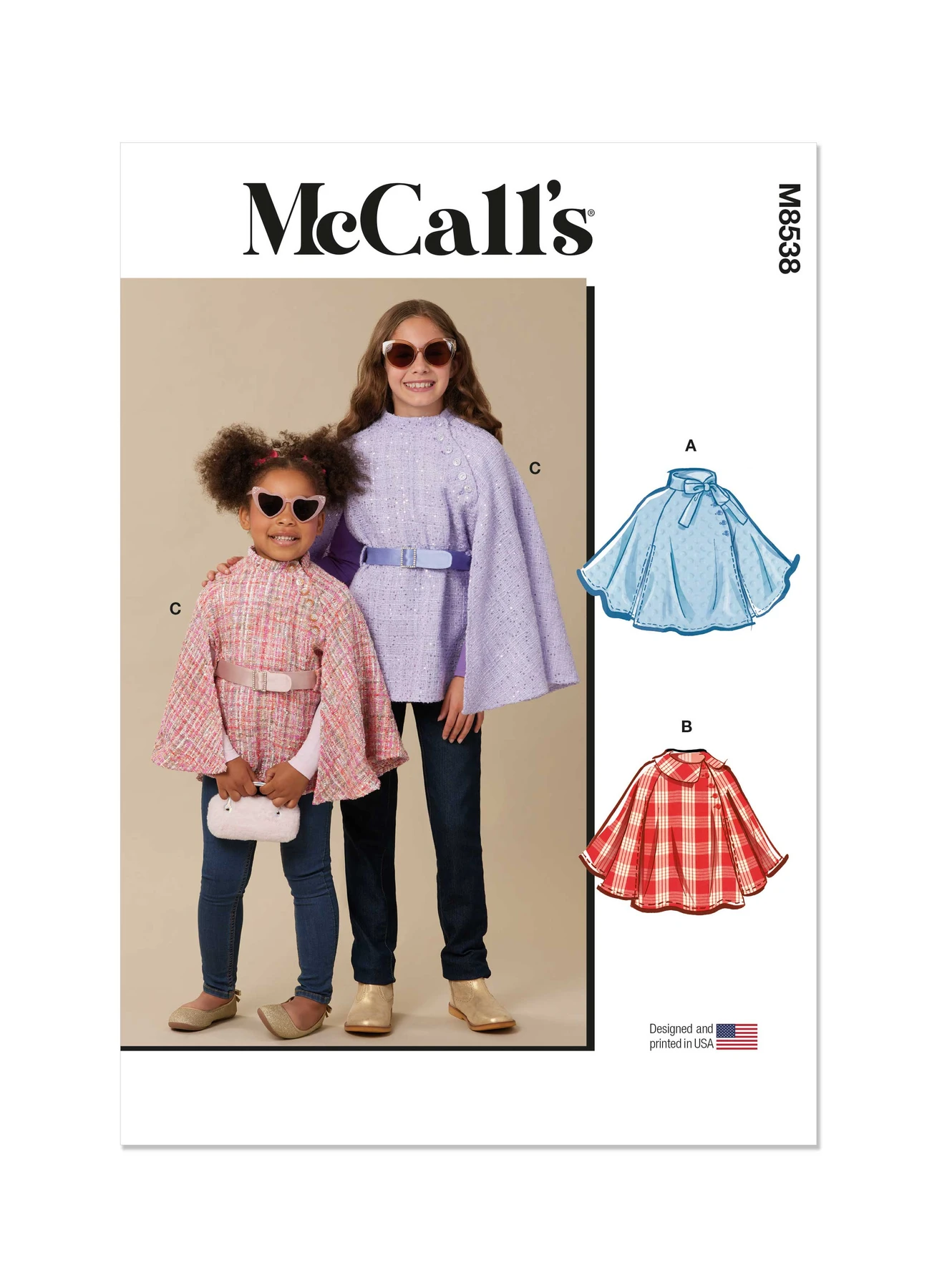 McCall's Sewing Pattern Children's and Girls' Capes 1 McCall's Sewing Pattern Children's and Girls' Capes