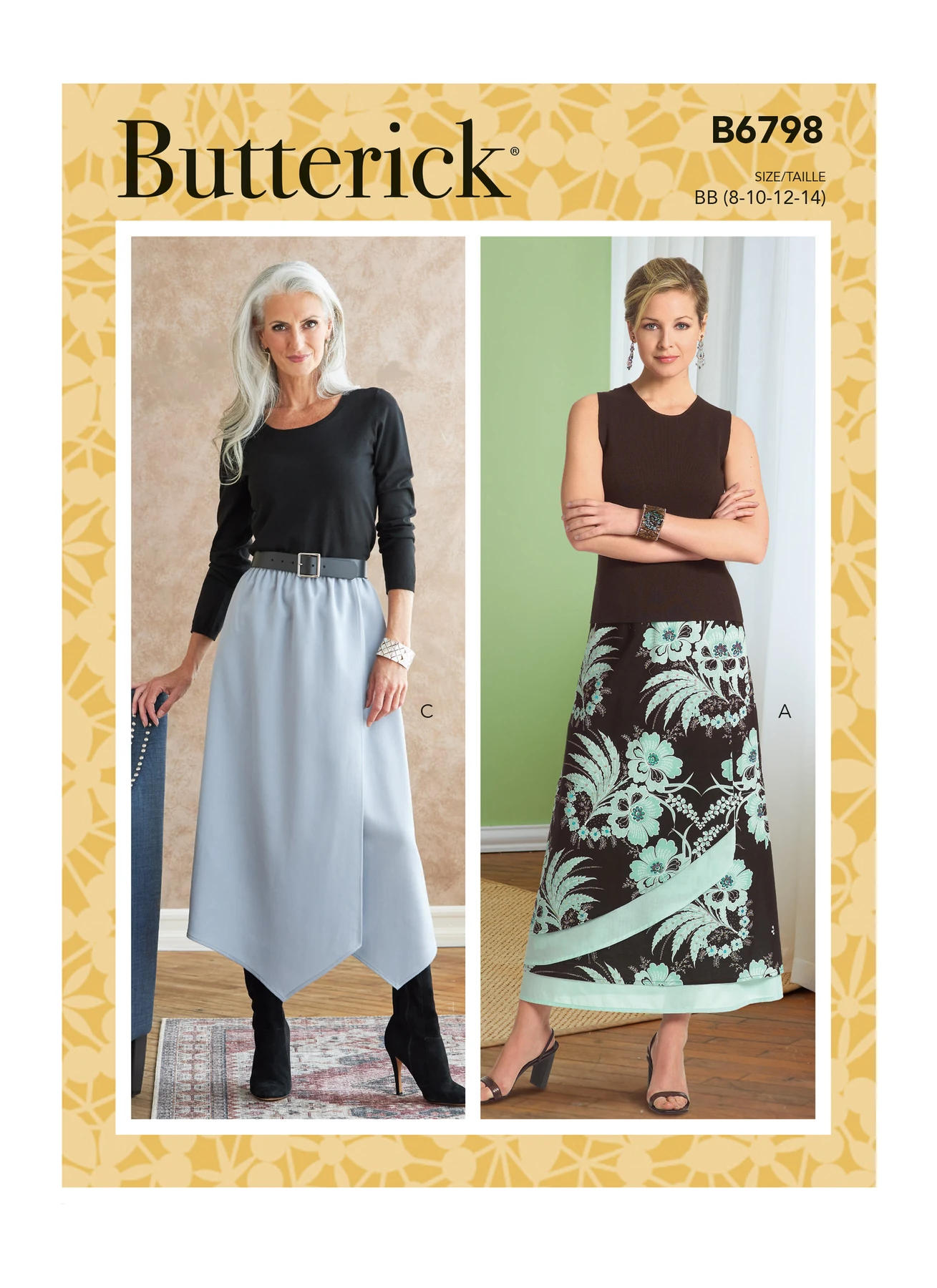 Butterick Sewing Pattern Misses' & Misses' Petite Gathered-Waist Skirt (PDF) 1 Butterick Sewing Pattern Misses' & Misses' Petite Gathered-Waist Skirt (PDF)
