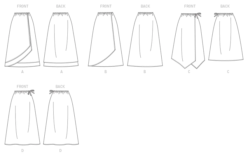 Butterick Sewing Pattern Misses' & Misses' Petite Gathered-Waist Skirt (PDF) 4 Butterick Sewing Pattern Misses' & Misses' Petite Gathered-Waist Skirt (PDF)