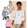 Butterick Sewing Pattern Misses' Square-Neck Top with Yoke (PDF)
