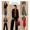 Butterick Sewing Pattern Misses' Jacket, Top, Dress, Jumpsuit and Pants (PDF)