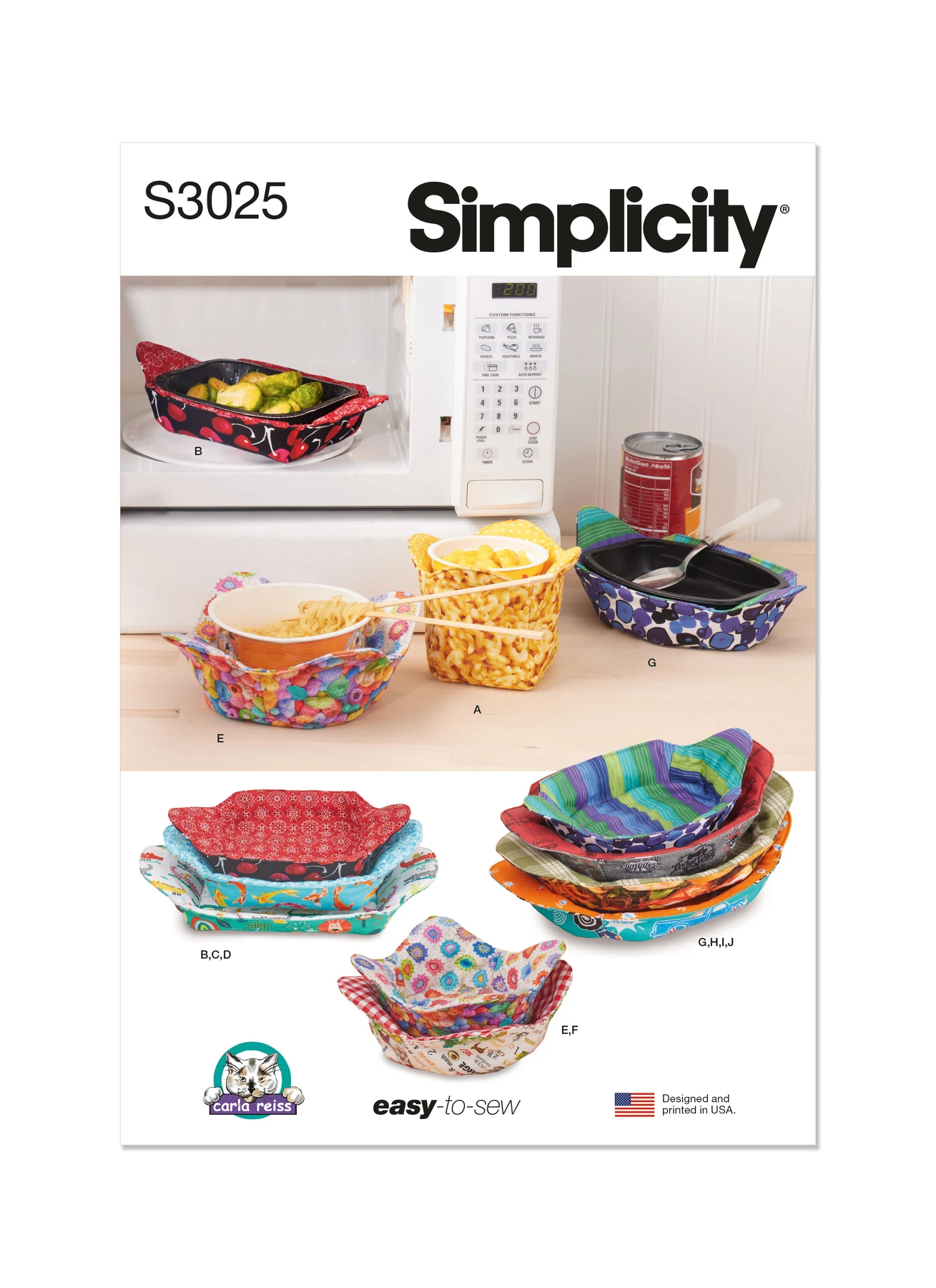 Simplicity Sewing Pattern Microwavable Cozies by Carla Reiss Design (PDF) 1 Simplicity Sewing Pattern Microwavable Cozies by Carla Reiss Design (PDF)