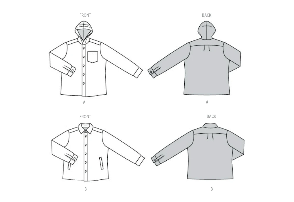 Burda Style Sewing Pattern 5768 Men's Jacket 11 Burda Style Sewing Pattern 5768 Men's Jacket
