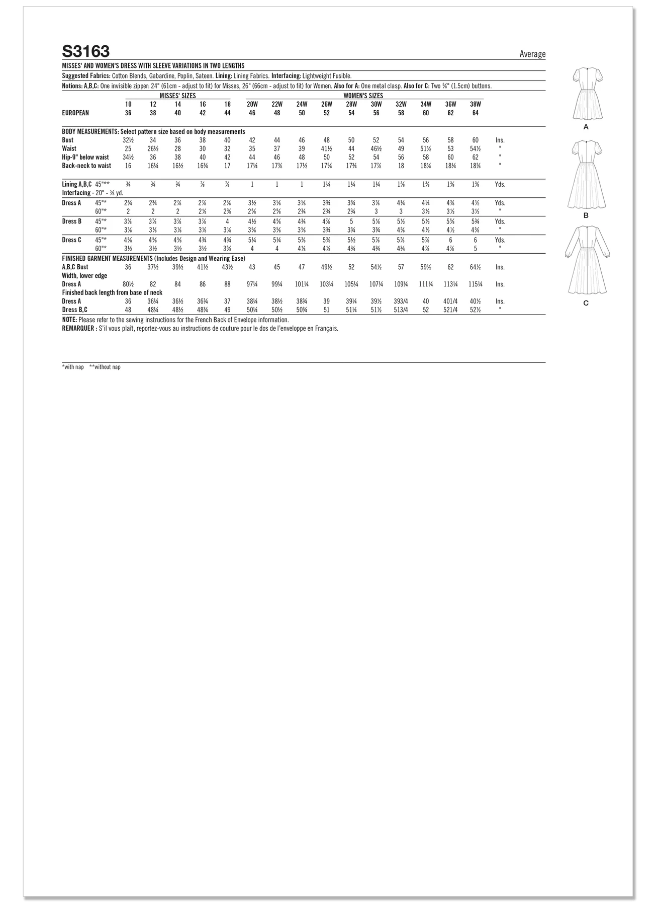 Simplicity Sewing Pattern Misses' and Women's Dress with Sleeve Variations In Two Lengths 7 Simplicity Sewing Pattern Misses' and Women's Dress with Sleeve Variations In Two Lengths
