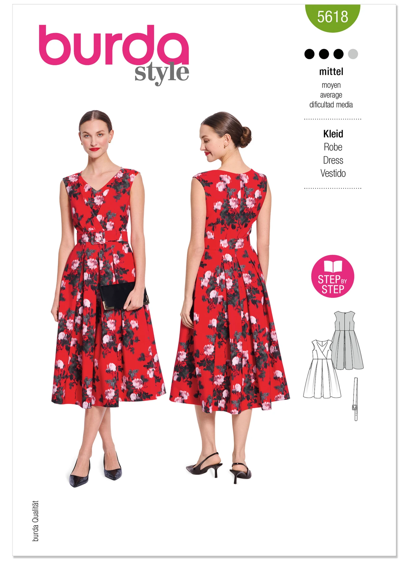 Burda Style Pattern 5618 Misses' Dress
