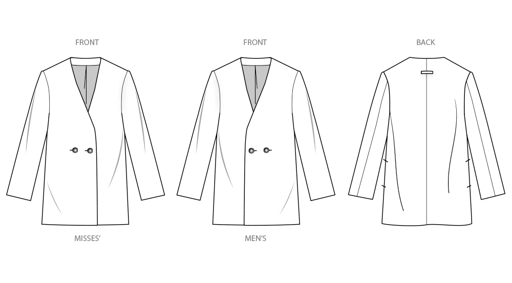 Simplicity Sewing Pattern Unisex Blazer by Mimi G Style (PDF) 9 Simplicity Sewing Pattern Unisex Blazer by Mimi G Style (PDF)