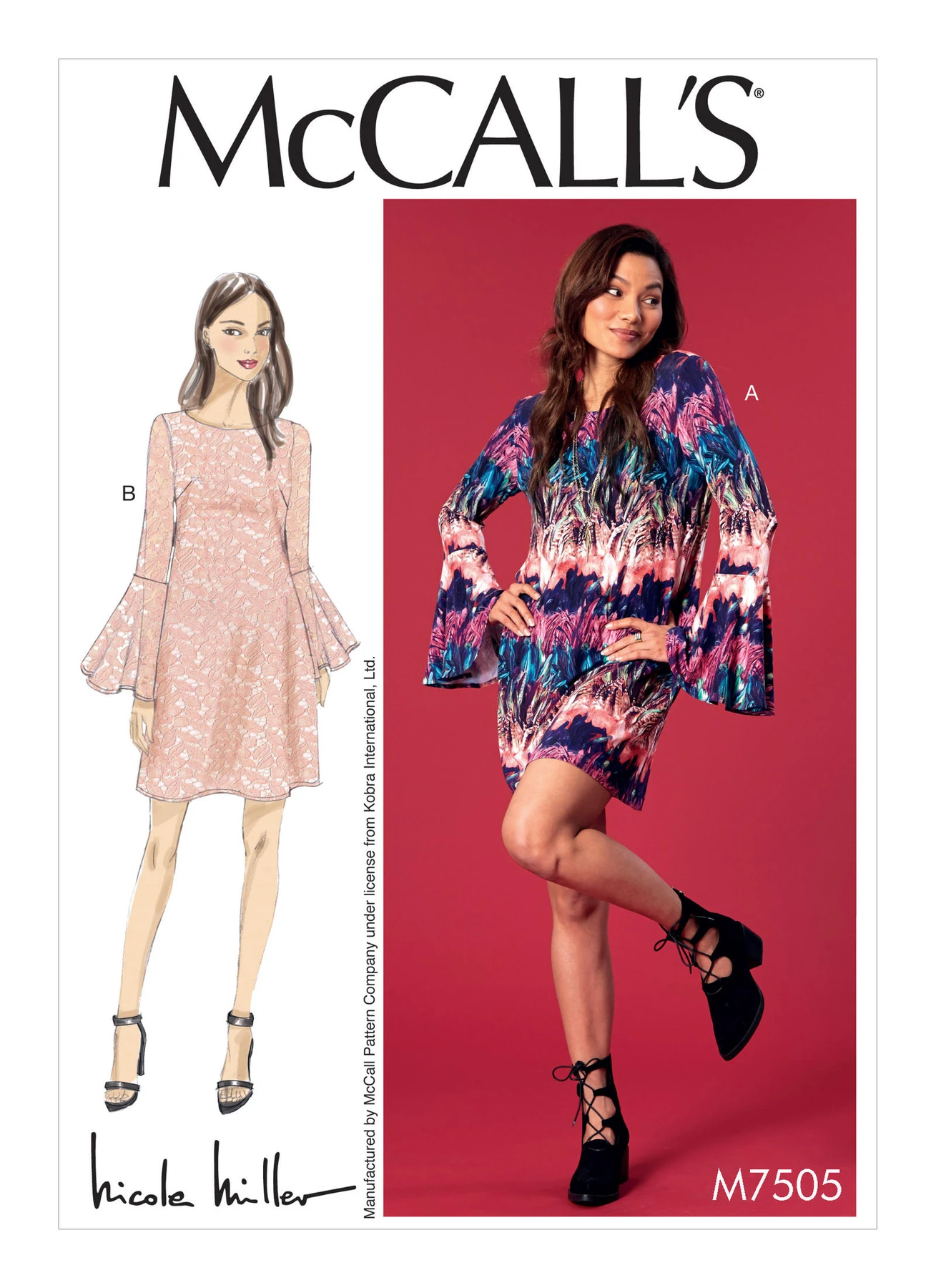 McCall's Sewing Pattern Misses' Trumpet Sleeve Dresses (PDF) 1 McCall's Sewing Pattern Misses' Trumpet Sleeve Dresses (PDF)