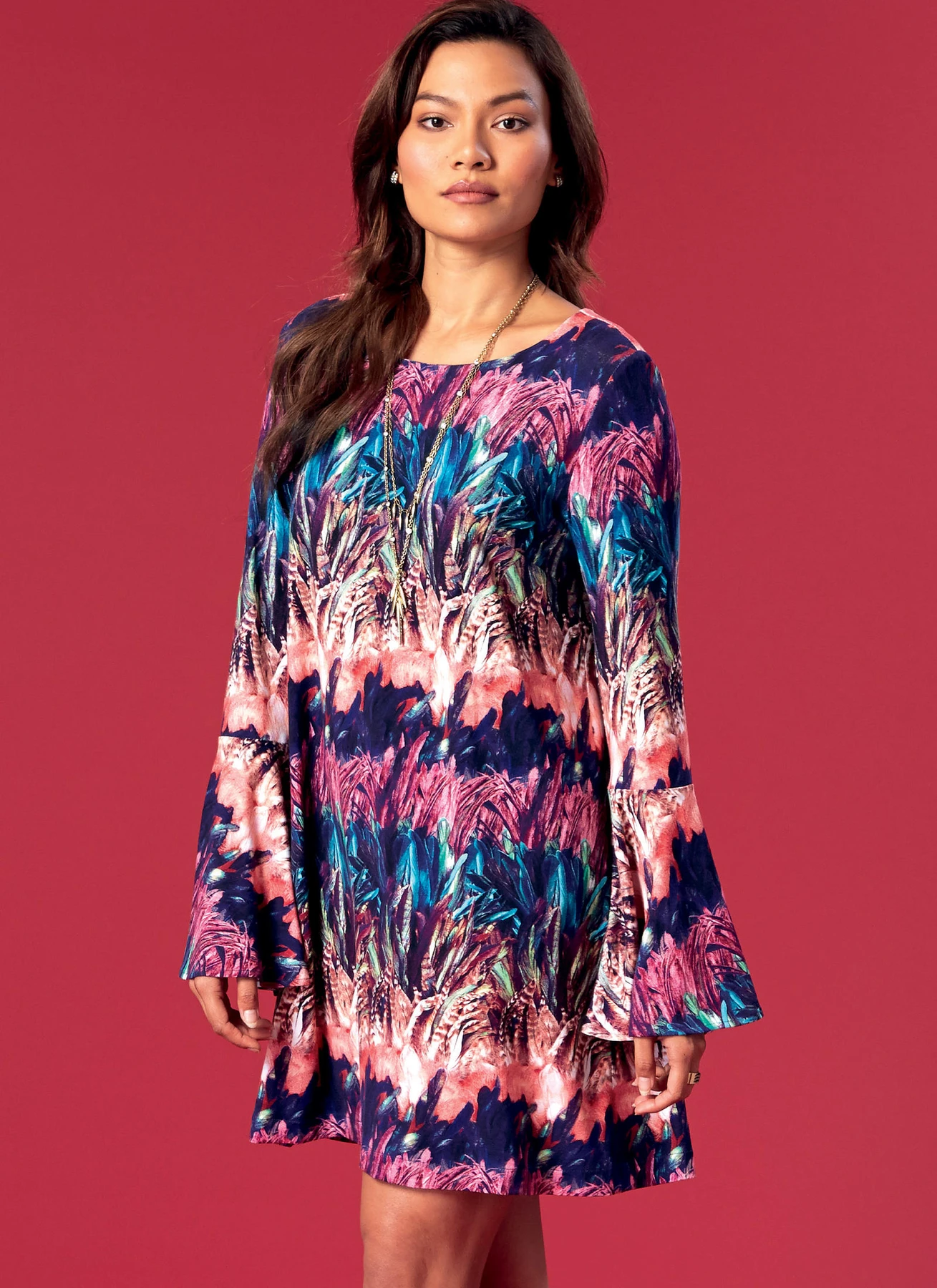 McCall's Sewing Pattern Misses' Trumpet Sleeve Dresses (PDF) 2 McCall's Sewing Pattern Misses' Trumpet Sleeve Dresses (PDF)