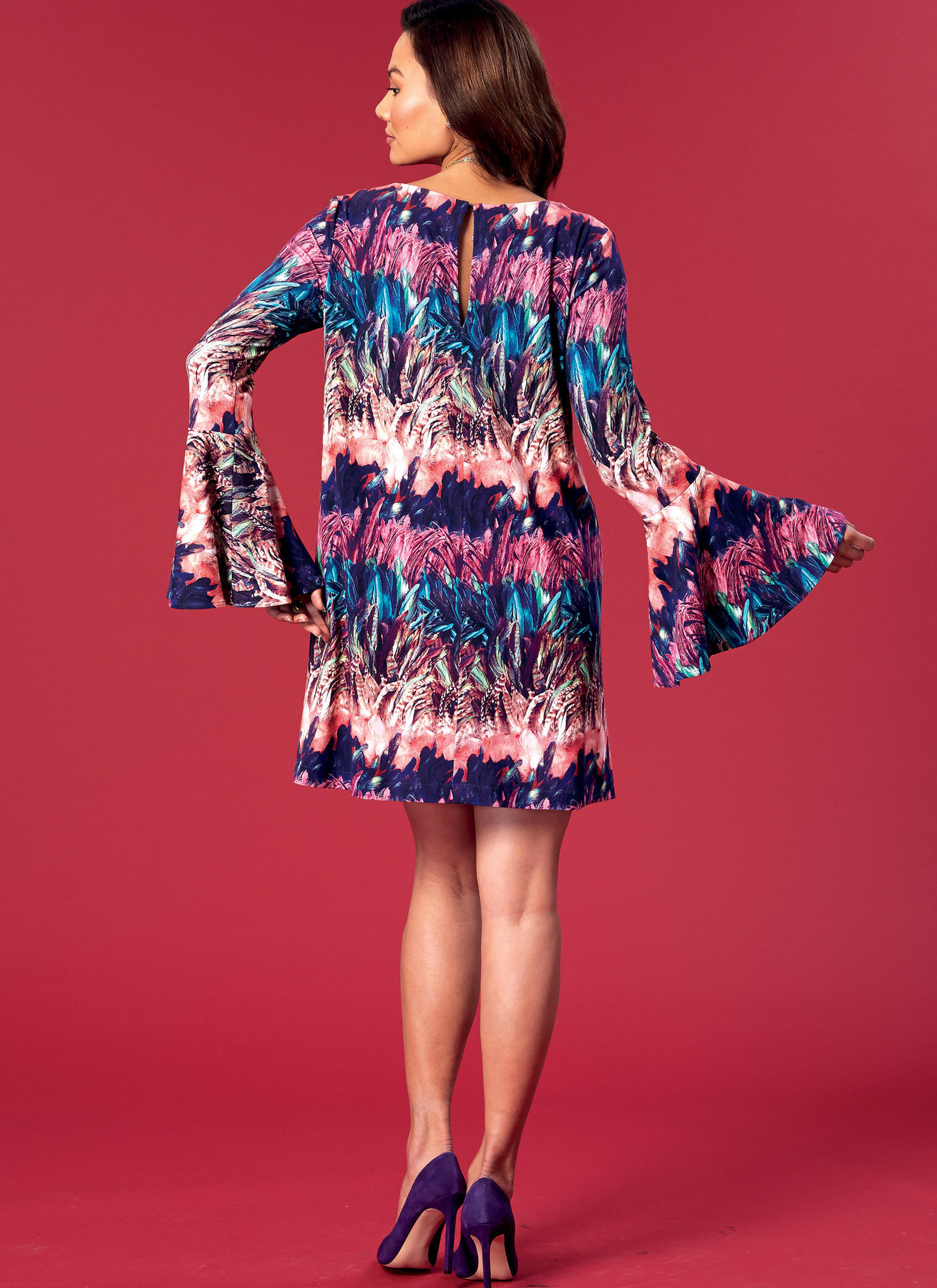 McCall's Sewing Pattern Misses' Trumpet Sleeve Dresses (PDF) 5 McCall's Sewing Pattern Misses' Trumpet Sleeve Dresses (PDF)