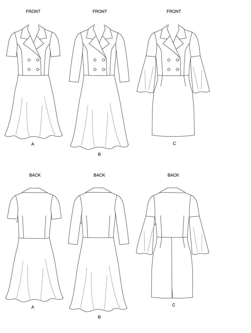 Butterick Sewing Pattern Misses' Dress (PDF) 5 Butterick Sewing Pattern Misses' Dress (PDF)