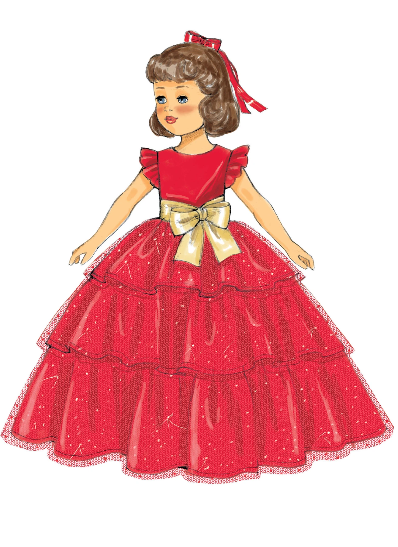 Butterick Sewing Pattern 1950s Retro Dresses, Jacket and Coat for 18" Doll 5 Butterick Sewing Pattern 1950s Retro Dresses, Jacket and Coat for 18" Doll