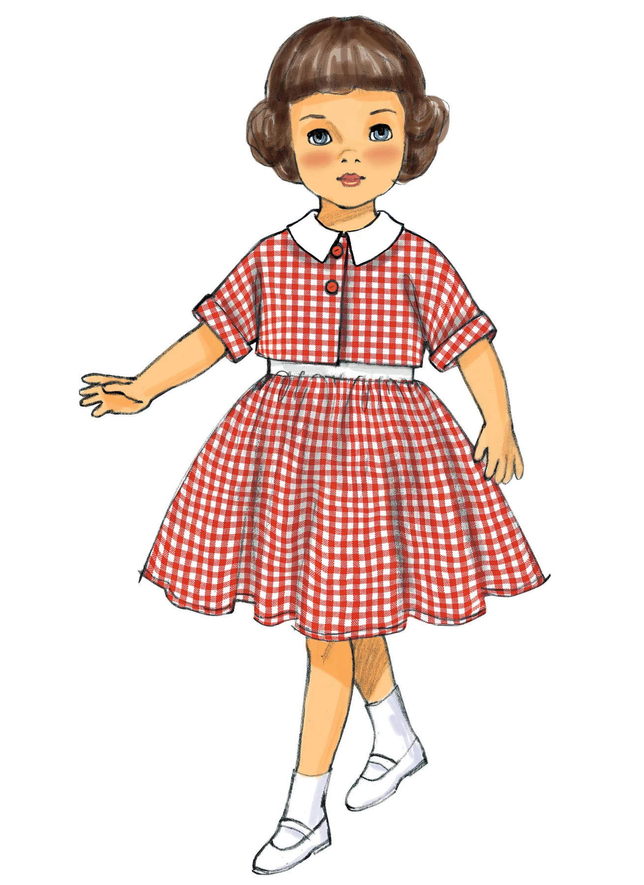 Butterick Sewing Pattern 1950s Retro Dresses, Jacket and Coat for 18" Doll 7 Butterick Sewing Pattern 1950s Retro Dresses, Jacket and Coat for 18" Doll