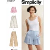 Simplicity Sewing Pattern Misses' Pleated Shorts and Pants in Two Lengths (PDF) 9 Simplicity Sewing Pattern Misses' Pleated Shorts and Pants in Two Lengths (PDF)