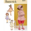 Butterick Sewing Pattern Toddlers' Dress, Tops, Shorts, Pants and Kerchief (PDF)
