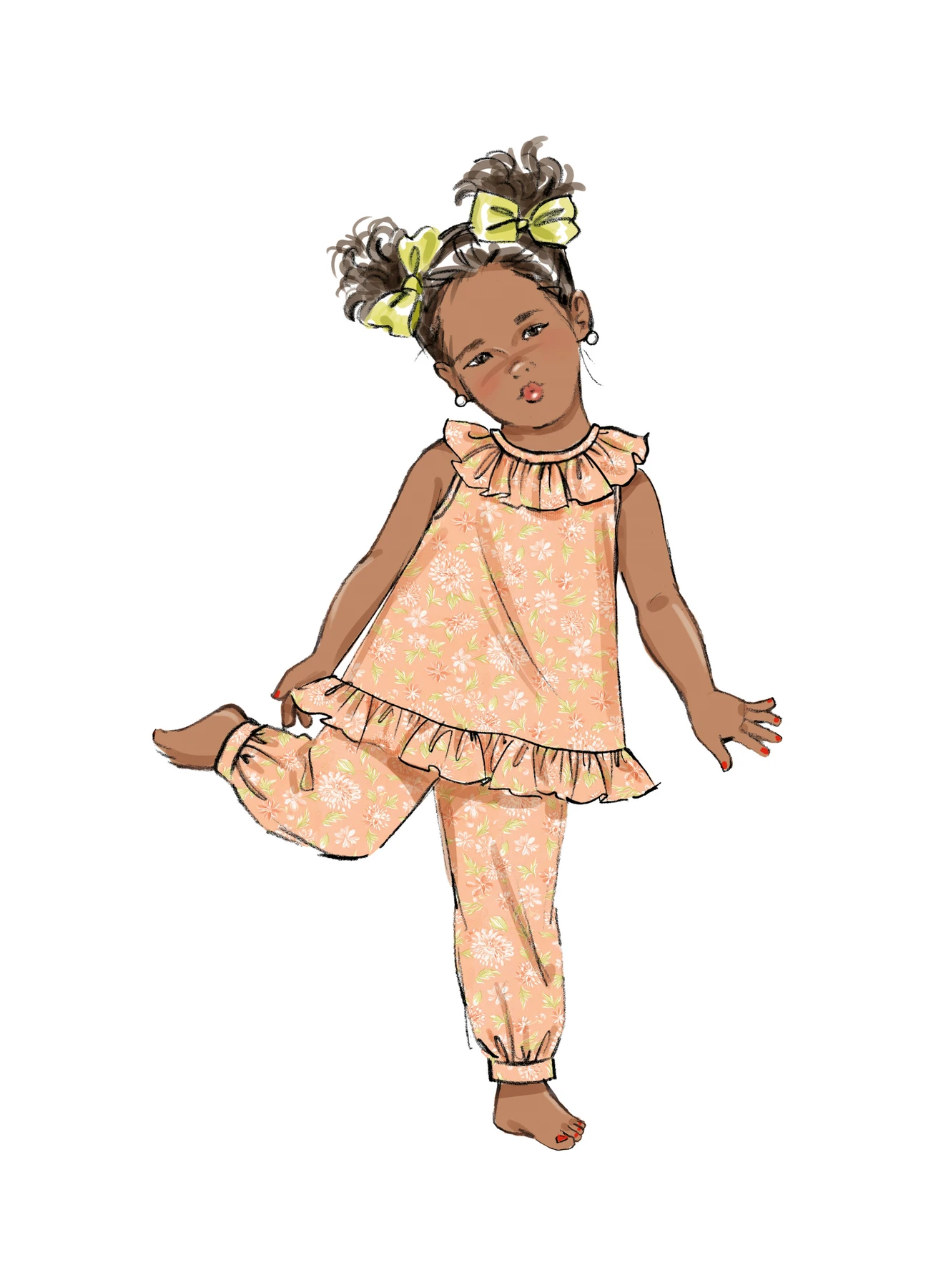 Butterick Sewing Pattern Toddlers' Dress, Tops, Shorts, Pants and Kerchief (PDF) 4 Butterick Sewing Pattern Toddlers' Dress, Tops, Shorts, Pants and Kerchief (PDF)