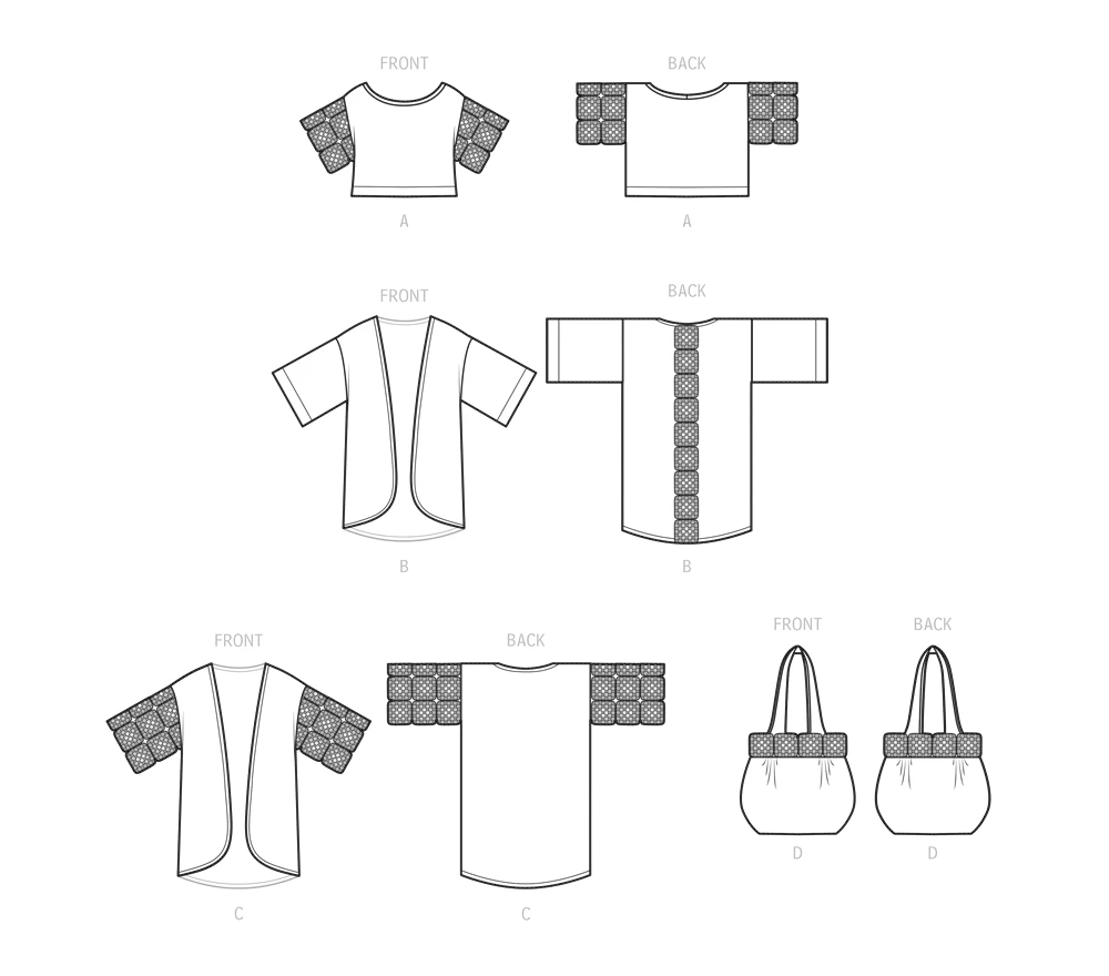Simplicity Sewing Pattern Misses' Crochet and Sew Top, Jacket and Bag 11 Simplicity Sewing Pattern Misses' Crochet and Sew Top, Jacket and Bag