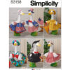 Simplicity Sewing Pattern Clothes for Porch and Lawn Geese