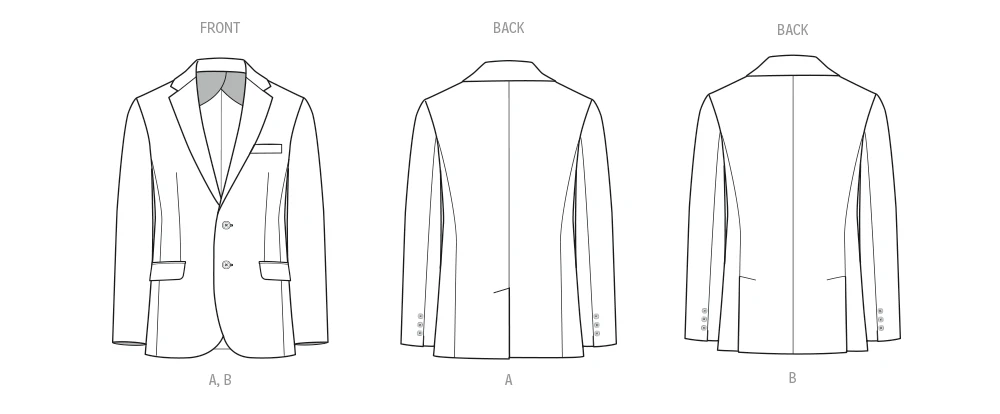 McCall's Sewing Pattern Unisex Blazer 11 McCall's Sewing Pattern Unisex Blazer