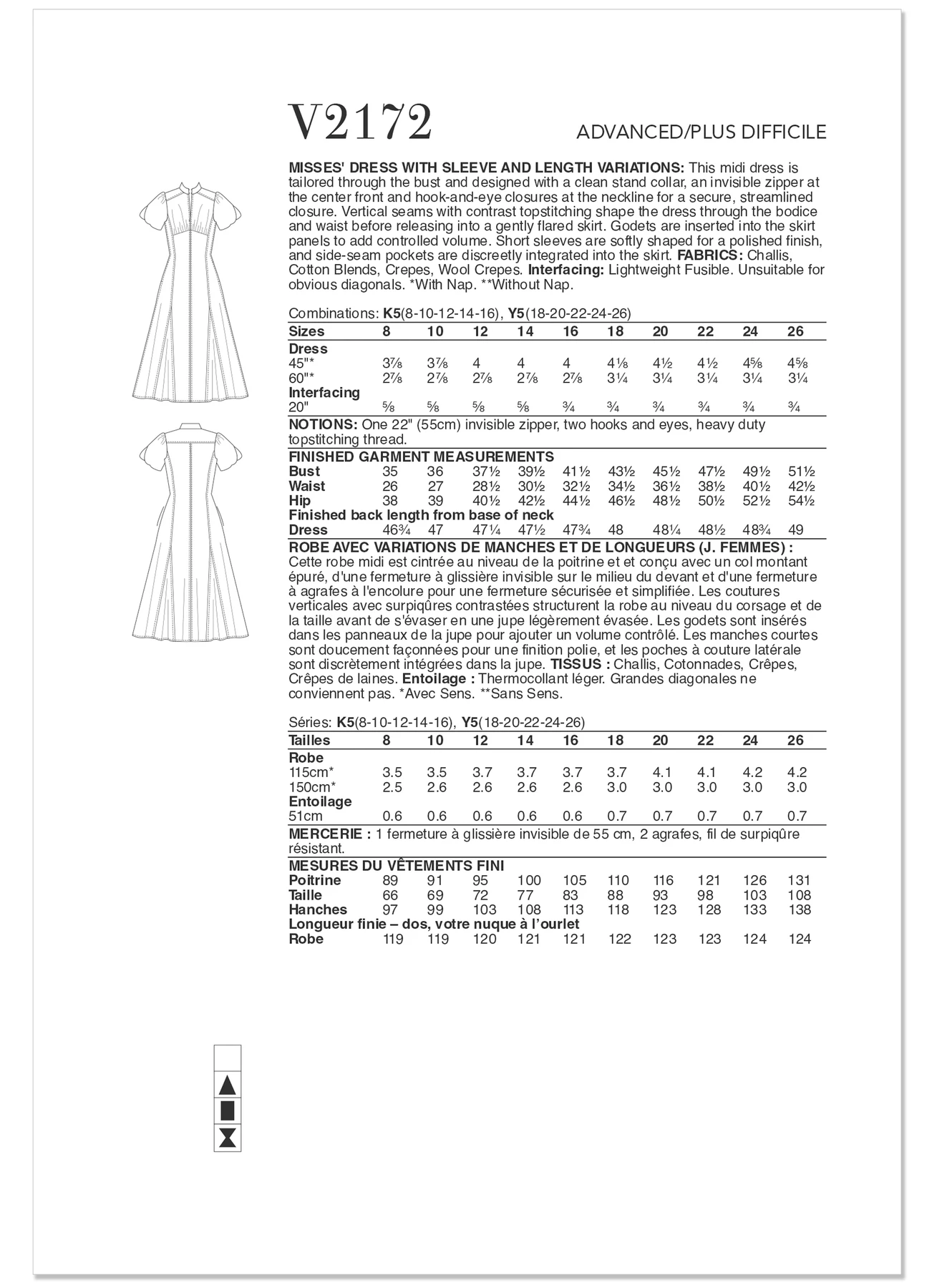 Vogue Patterns Misses' Dress With Sleeve And Length Variations (PDF) 4 Vogue Patterns Misses' Dress With Sleeve And Length Variations (PDF)