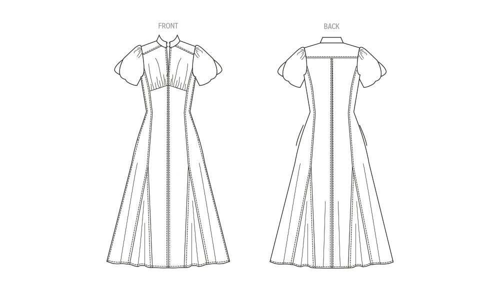 Vogue Patterns Misses' Dress With Sleeve And Length Variations (PDF) 5 Vogue Patterns Misses' Dress With Sleeve And Length Variations (PDF)