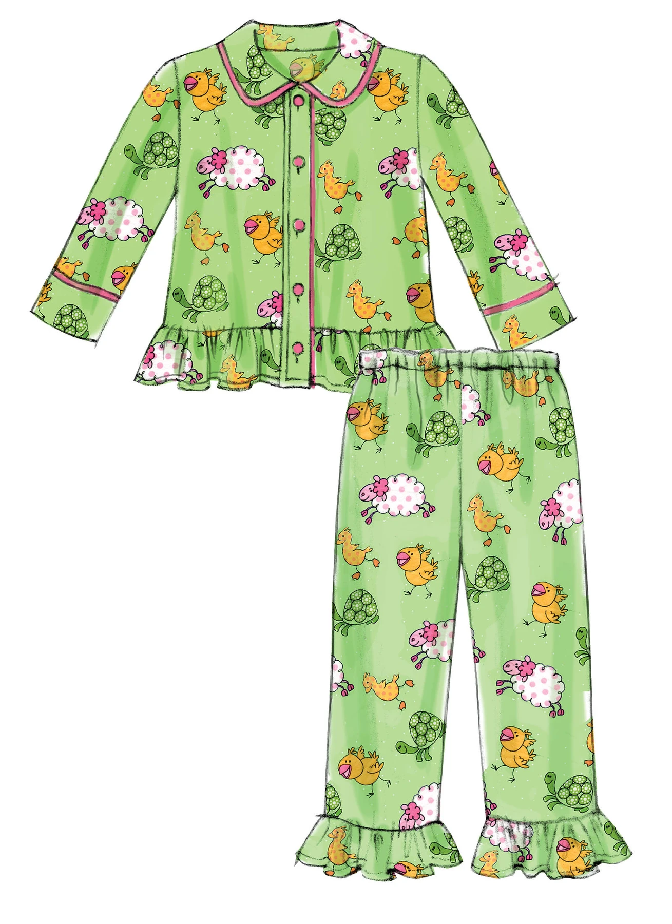 McCall's Sewing Pattern Toddlers'/Children's Button-Front Tops and Pants (PDF) 9 McCall's Sewing Pattern Toddlers'/Children's Button-Front Tops and Pants (PDF)