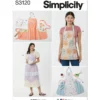 Simplicity Sewing Pattern Misses' Apron in Two Lengths 14 Simplicity Sewing Pattern Misses' Apron in Two Lengths