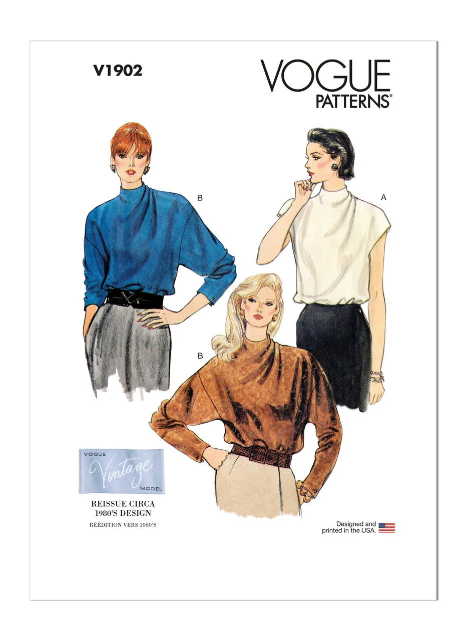 Vogue Patterns 1980s Misses' Blouse (PDF) 1 Vogue Patterns 1980s Misses' Blouse (PDF)