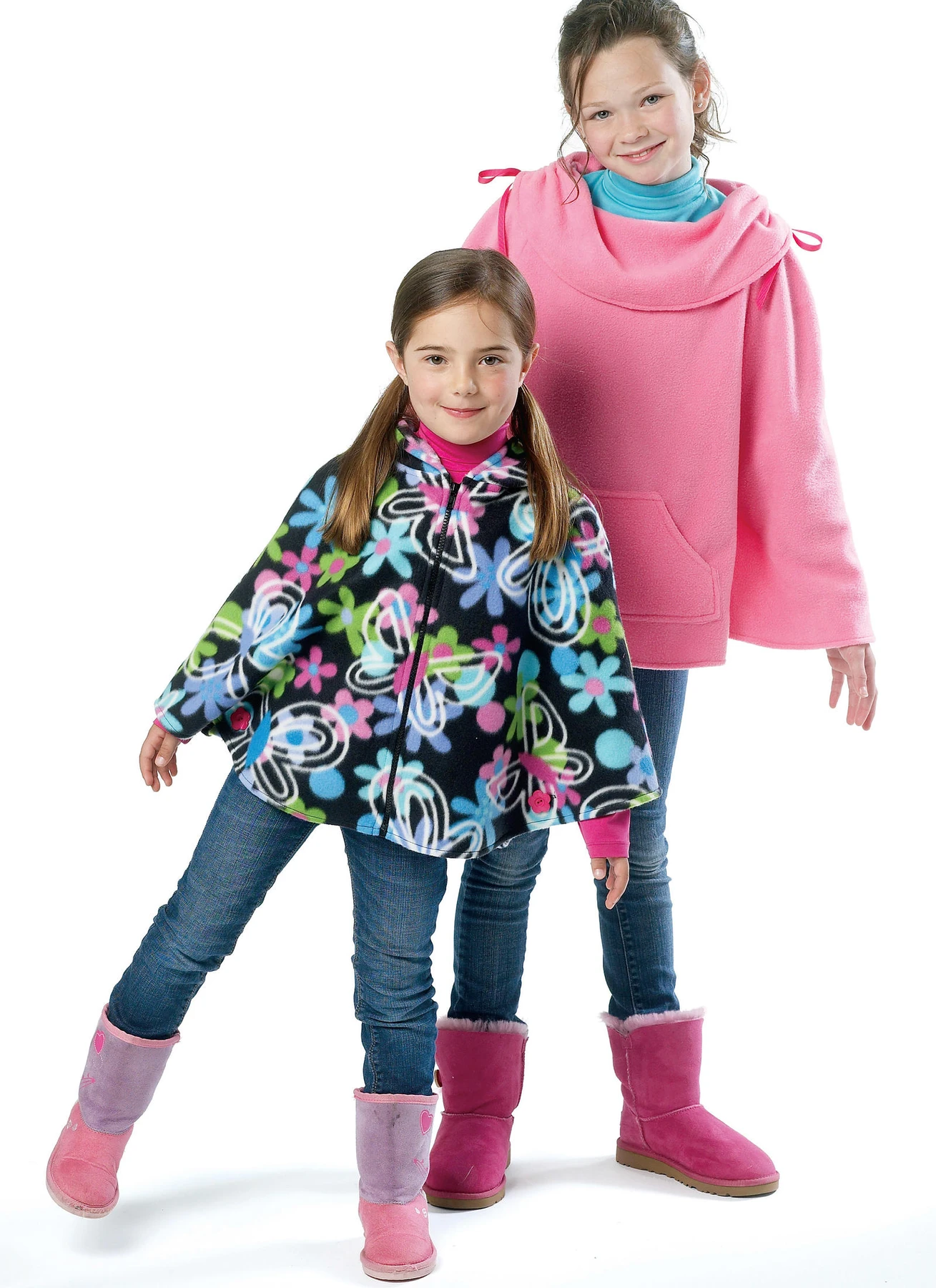 McCall's Sewing Pattern Children's/Girls' Zippered or Pullover Ponchos 2 McCall's Sewing Pattern Children's/Girls' Zippered or Pullover Ponchos