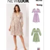 New Look Sewing Pattern Misses' Dress With Sleeve Variations 16 New Look Sewing Pattern Misses' Dress With Sleeve Variations