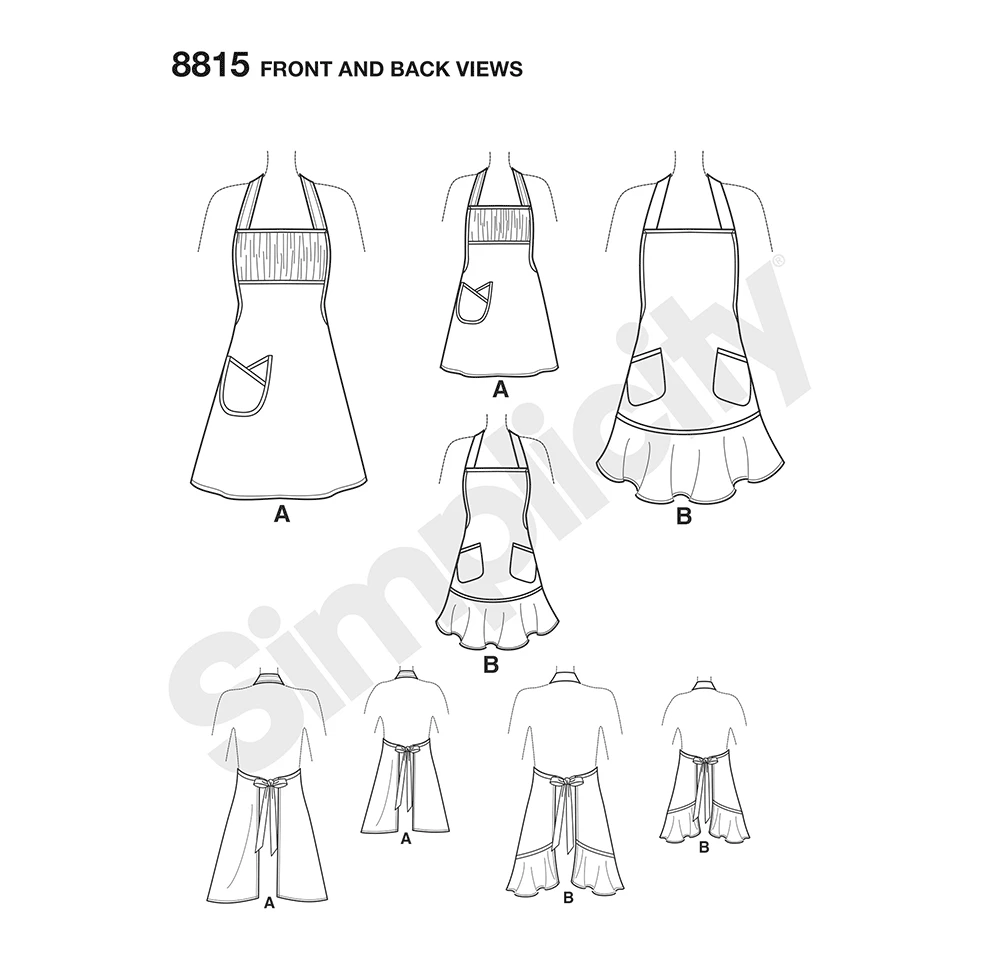 Simplicity Sewing Pattern Children's & Misses' Aprons 9 Simplicity Sewing Pattern Children's & Misses' Aprons