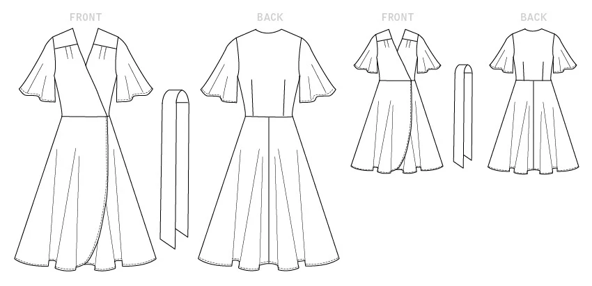 Butterick Sewing Pattern Misses', Children's and Girl's Dress and Sash (PDF) 8 Butterick Sewing Pattern Misses', Children's and Girl's Dress and Sash (PDF)