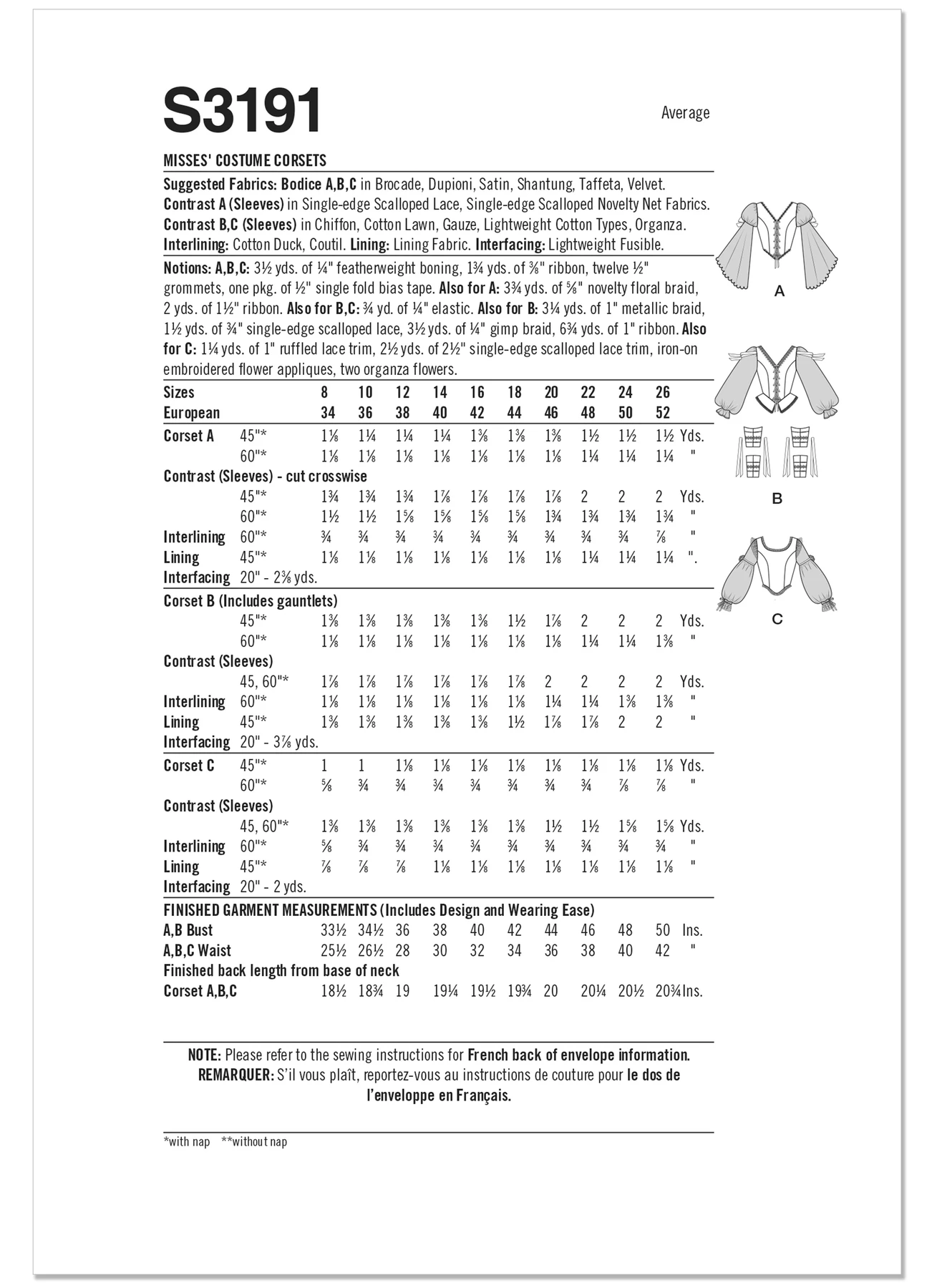 Simplicity Sewing Pattern Misses' Costume Corsets by Andrea Schewe (PDF) 5 Simplicity Sewing Pattern Misses' Costume Corsets by Andrea Schewe (PDF)