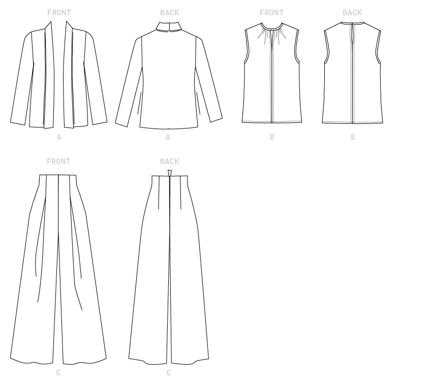 Vogue Patterns Misses' Jacket, Top and Pants 7 Vogue Patterns Misses' Jacket, Top and Pants
