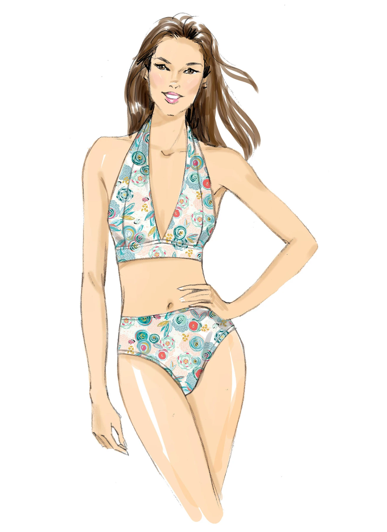 McCall's Sewing Pattern Misses' Robe with Hood, Belt, T-Back or Halter Bras, and Panties (PDF) 4 McCall's Sewing Pattern Misses' Robe with Hood, Belt, T-Back or Halter Bras, and Panties (PDF)