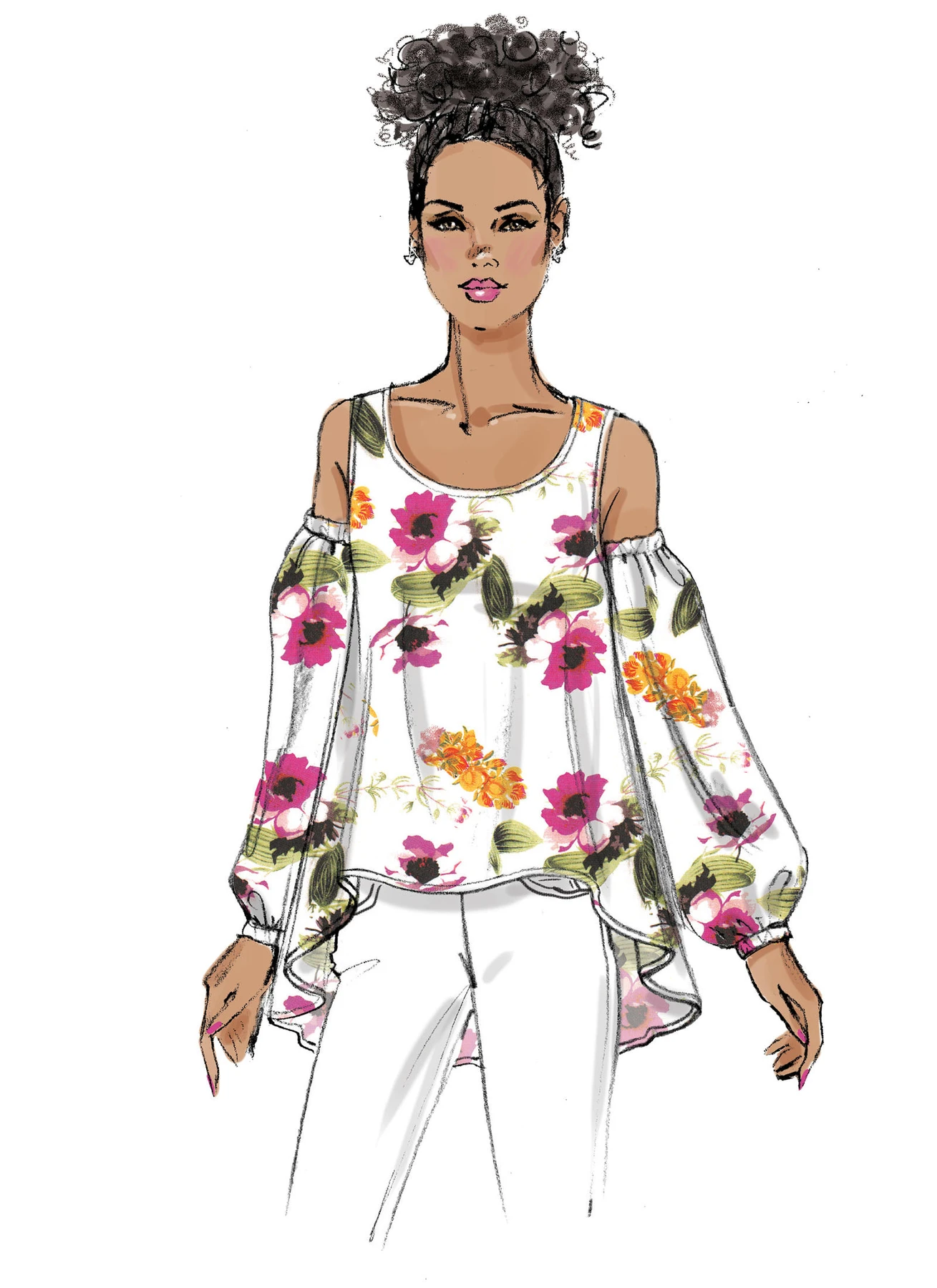 Butterick Sewing Pattern Misses' Double-Layer, Cold-Shoulder or Notch-Neck Tops (PDF) 3 Butterick Sewing Pattern Misses' Double-Layer, Cold-Shoulder or Notch-Neck Tops (PDF)
