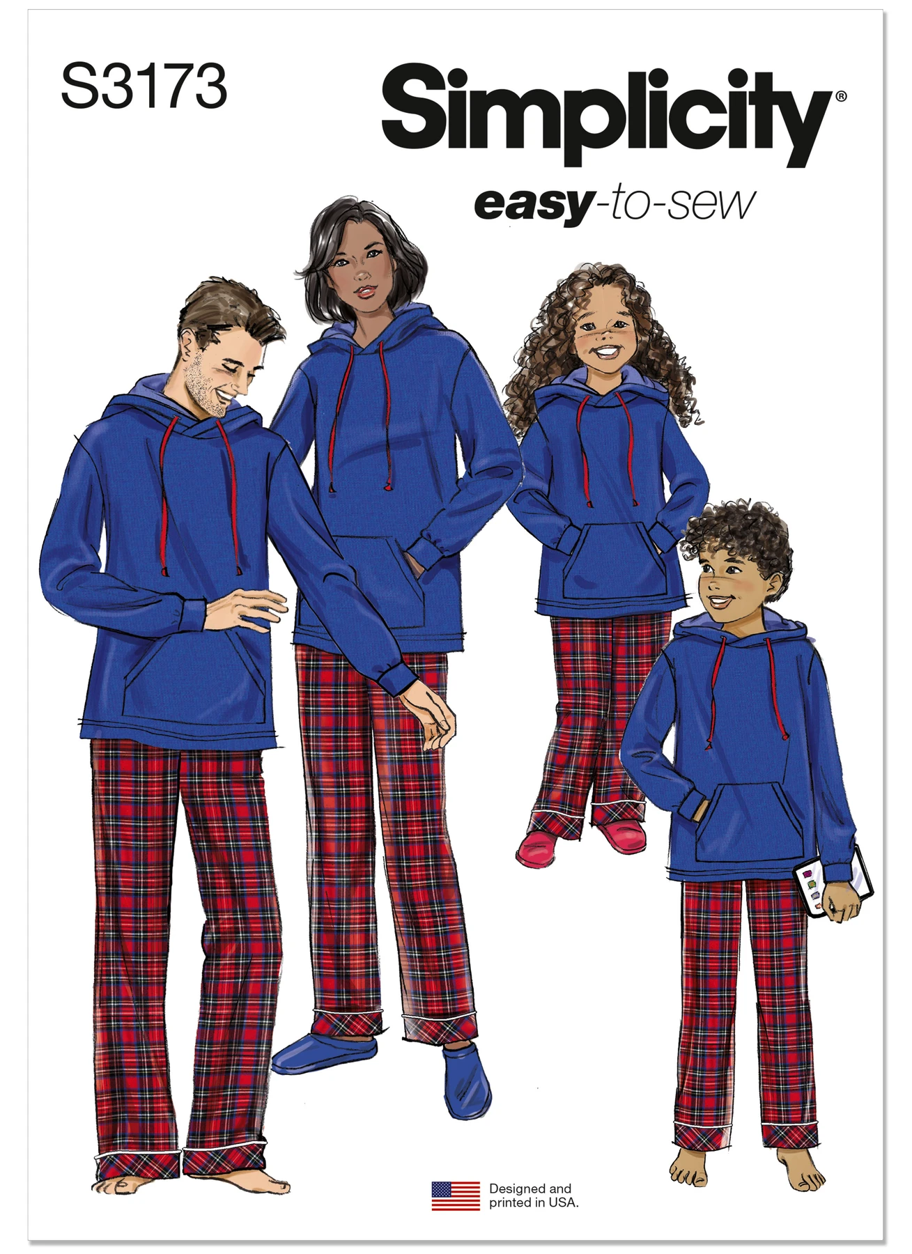 Simplicity Sewing Pattern Girl's, Boy's and Adult Knit Hoodie and Pants (PDF) 1 Simplicity Sewing Pattern Girl's, Boy's and Adult Knit Hoodie and Pants (PDF)