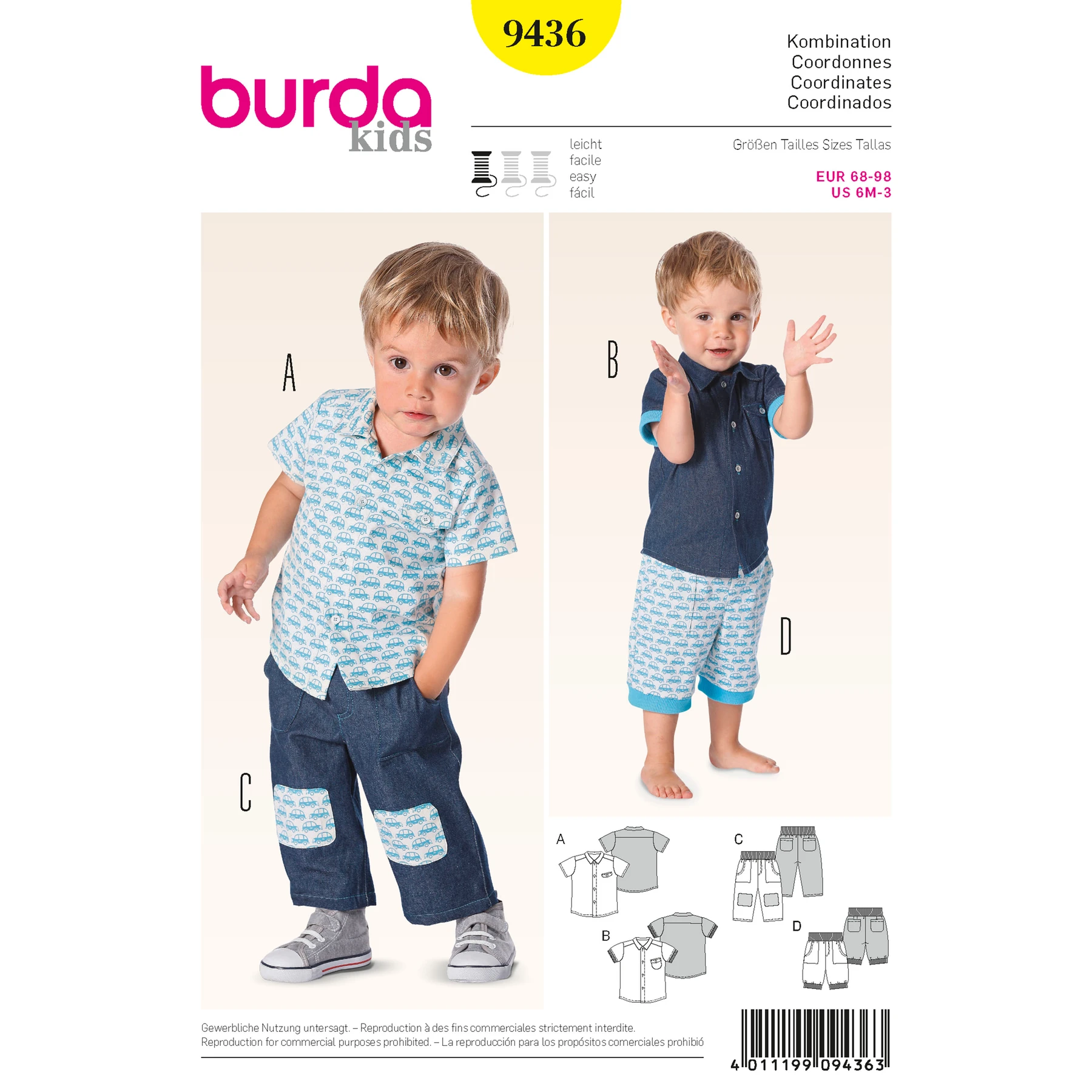Burda Style Sewing Pattern Baby