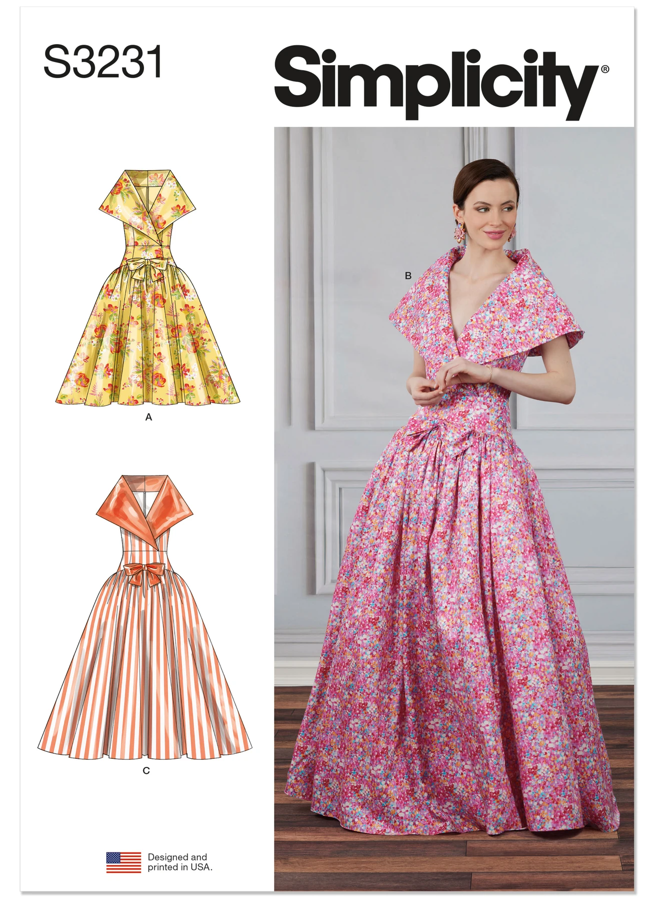 Simplicity Sewing Pattern Misses' Drop Waist Dress in Two Lengths 1 Simplicity Sewing Pattern Misses' Drop Waist Dress in Two Lengths