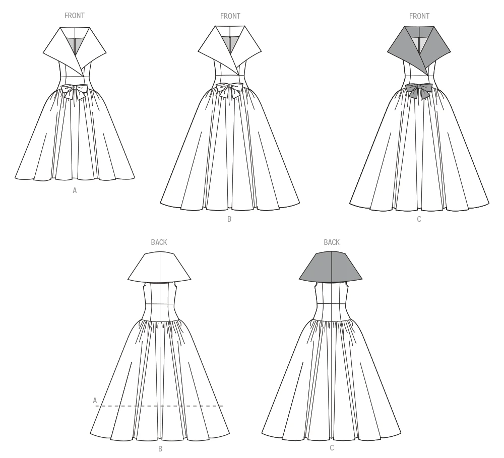 Simplicity Sewing Pattern Misses' Drop Waist Dress in Two Lengths 7 Simplicity Sewing Pattern Misses' Drop Waist Dress in Two Lengths
