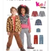 New Look Sewing Pattern Children's Knit Top, Jacket, Vest and Cargo Pants