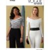 Vogue Patterns Misses' Off-The-Shoulder Bodysuit 10 Vogue Patterns Misses' Off-The-Shoulder Bodysuit