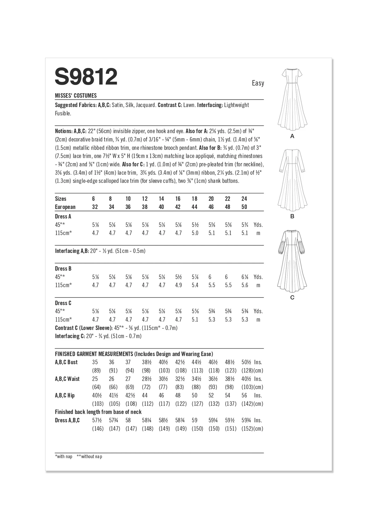Simplicity Sewing Pattern Misses' Costumes (PDF) 8 Simplicity Sewing Pattern Misses' Costumes (PDF)