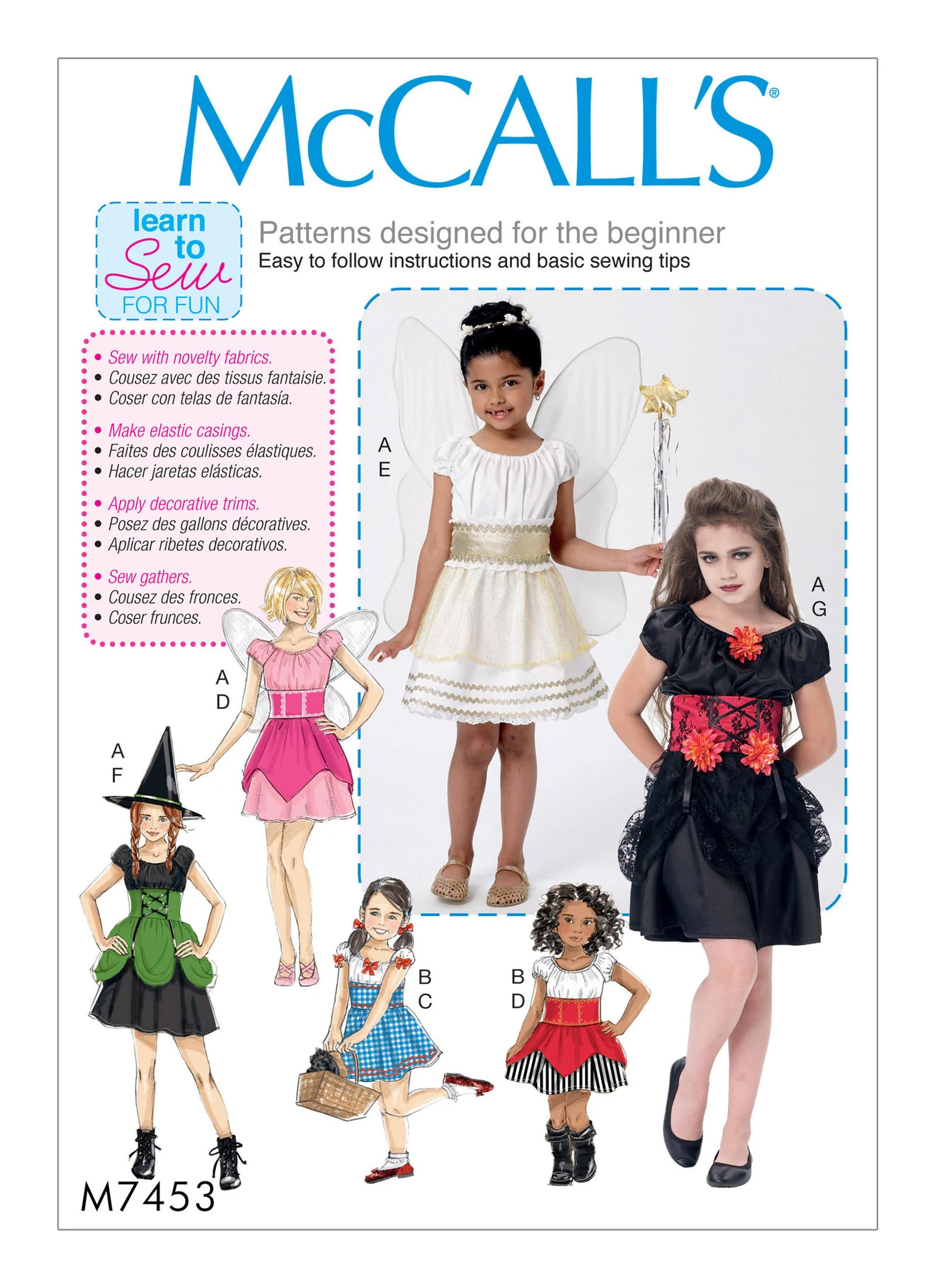 McCall's Sewing Pattern Children's/Girls' Fairy, Witch, Pirate, Angel and Character Costumes (PDF) 1 McCall's Sewing Pattern Children's/Girls' Fairy, Witch, Pirate, Angel and Character Costumes (PDF)